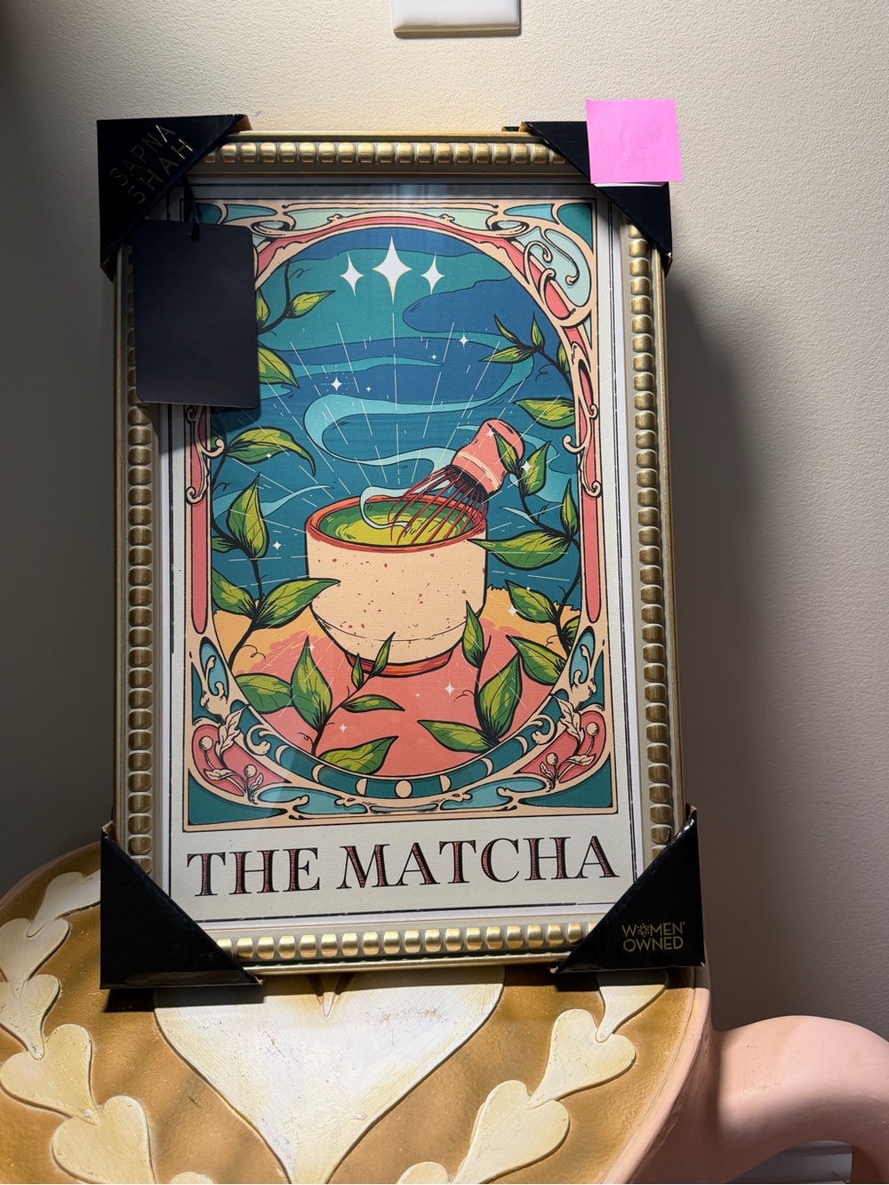 Sapna Shah Tarot Card The Matcha Wall Hanging Picture